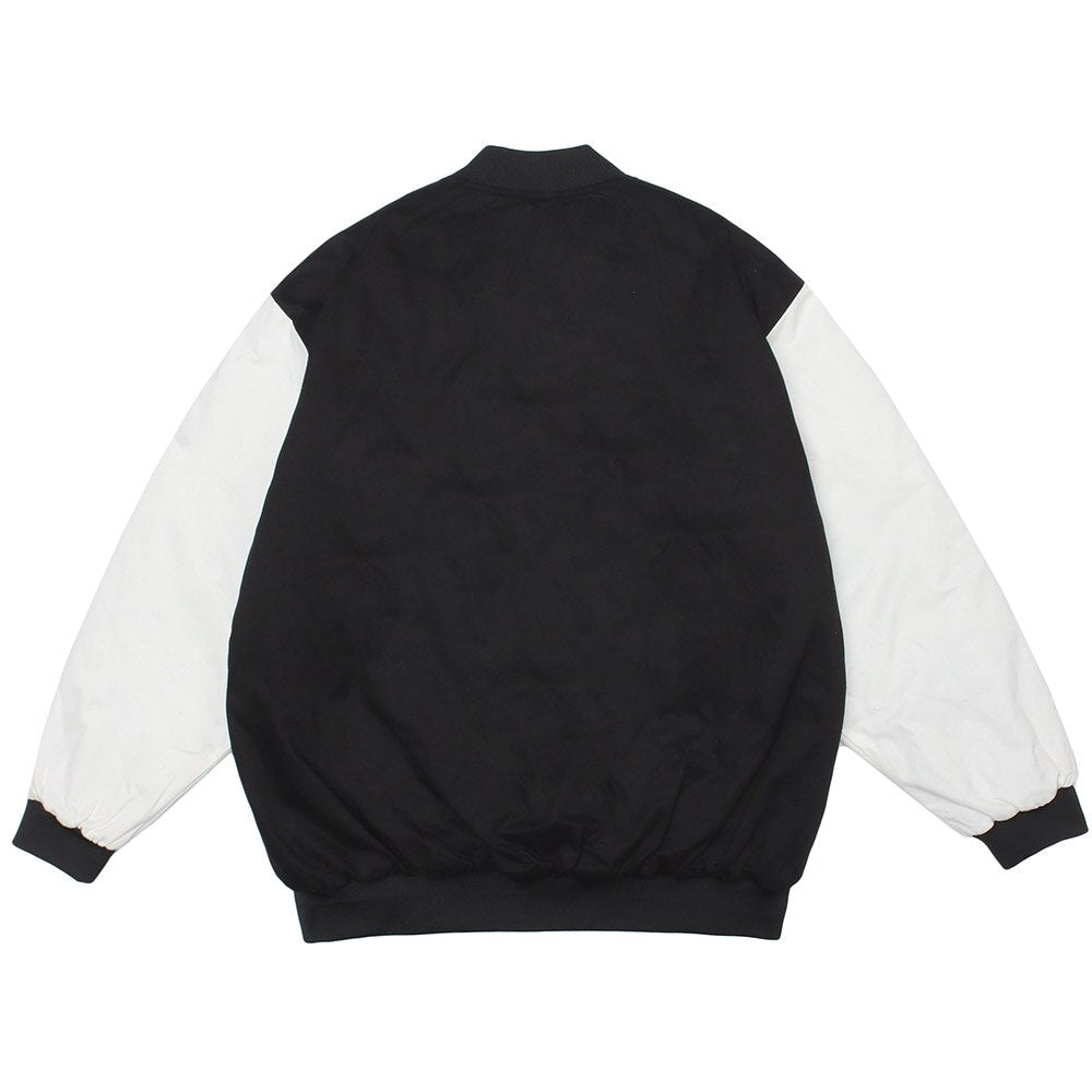 Winter Jacket Men Letter Animal Patch Embroidery Patchwork Thicken Coats Couple Baggy High Street College Style Outwear
